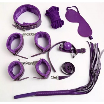  БДСМ набор из 7-ми предметов фиолетовый