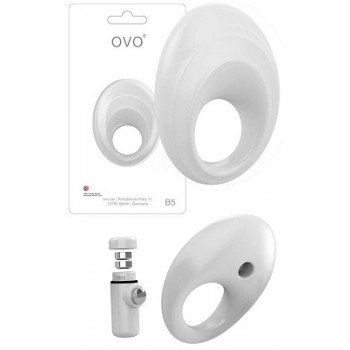Вибрирующее кольцо OVO B5 Белый