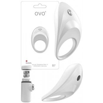 Вибрирующее кольцо OVO B7 Белый
