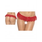 Open Crotch String O-S/Red